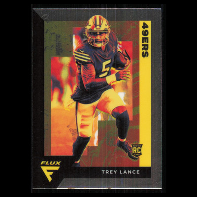 Trey Lance Rookie #FX-4 2021 Panini Chronicles Flux Rookies San Francisco 49ers