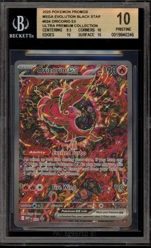 Pokemon Oricorio ex Mega Charizard X ex Ultra-Premium Coll. Promo #024 BGS 10
