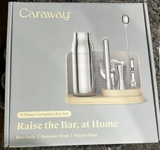 Caraway Complete Bar Set Stainless Steel - Free Shipping