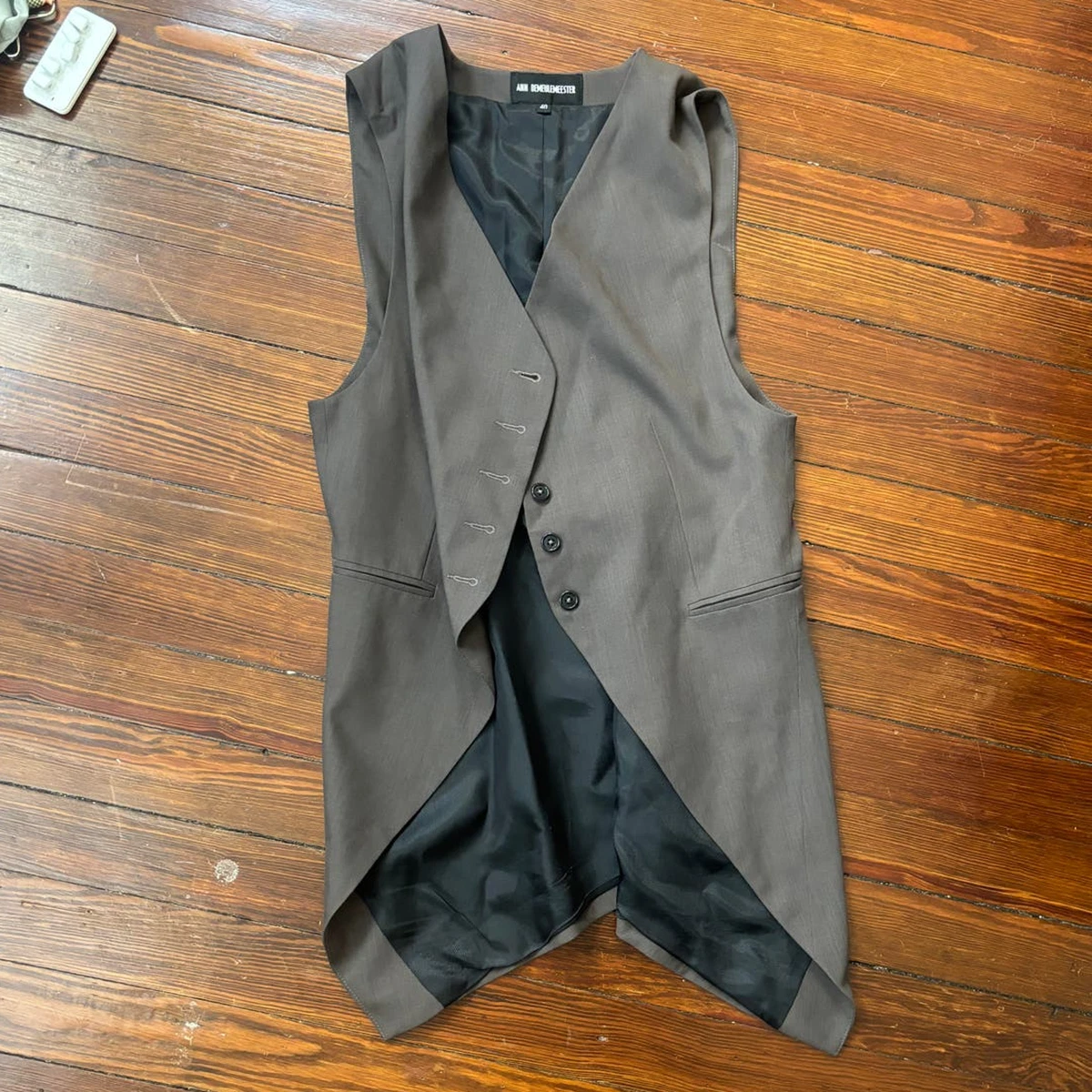 トップス ANN DEMEULEMEESTER leather vest silver arcadeshops.com-2633414.jpg?v=