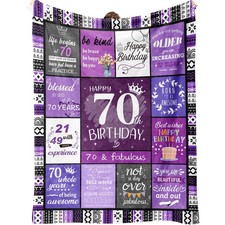 70th Birthday Gifts for Women, 70th Birthday Decorations, 70 Year Old Birthda...