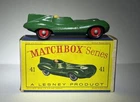 Matchbox Lesney 41b Jaguar D Type with rare red hubs