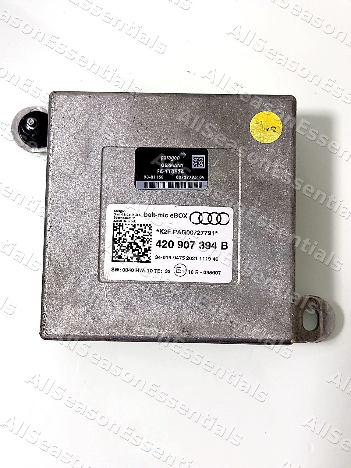 Lamborghini Huracan Audi R8 Beltmic eBox Control Module, Used, P/N 420907394B