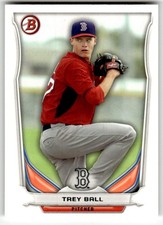 2014 Bowman Draft #TP-20 Trey Ball Top Prospects Boston Red Sox Baseball
