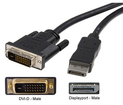 StarTech 10 ft DISPLAYPORT TO DVI CABLE DP 1.2 TO DVI ADAPTER/CONVERTER CORD
