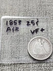 1853 Seated Liberty Quarter VF+ Arrows and Rays