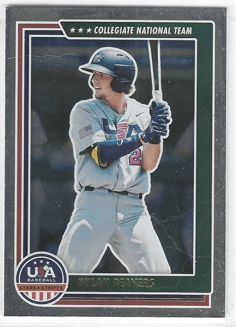 2022 USA Stars & Stripes Retail #2 Dylan Beavers RC California #21 Draft Prospec