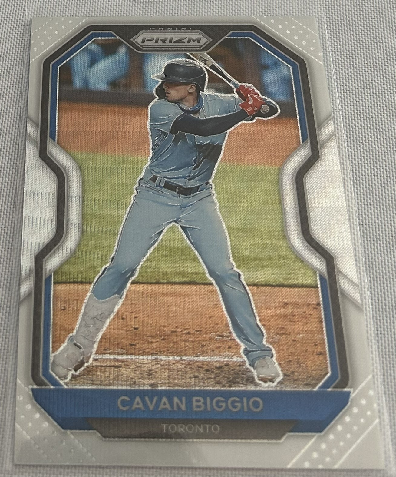2021 Panini Prizm Baseball Cavan Biggio Toronto Blue Jays White Wave Prizm #155