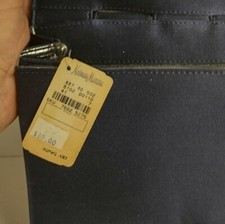 Neiman Marcus Elegant Blue Clutch Handbag Purse NWT Patented Magnetic Close Vtg.