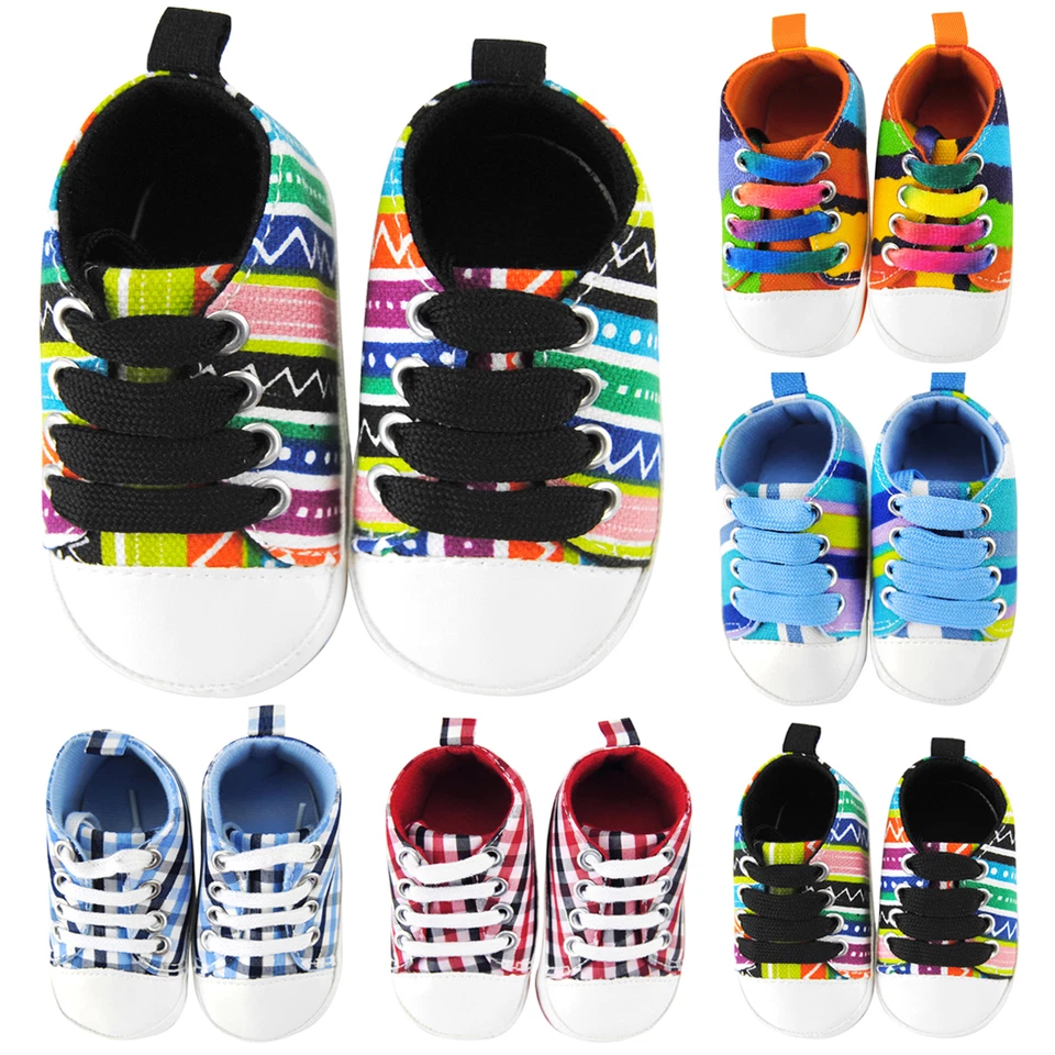 axy-Stoff Jungen Krabbelschuhe Babyschuhe mit verschiedene Fraben