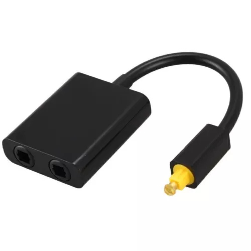 Toslink Spdif Splitter 1 In 2 Out Digital Optischer Optisches Audiokabel Adapter - Bild 2 von 5