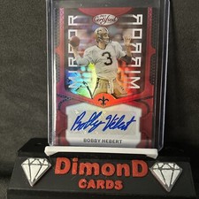 2023 Certified Bobby Hebert Red Mirror Foil Auto /35 Sp Ssp New Orleans Saints