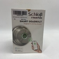 GeekTale Keyless Entry Door Lock Deadbolt Fingerprint RD02 Satin Nickel