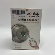 GeekTale Keyless Entry Door Lock Deadbolt  Fingerprint RD02 Satin Nickel