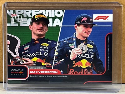 2022 TOPPS NOW FORMULA 1 F1 #13 MAX VERSTAPPEN RED BULL double victory