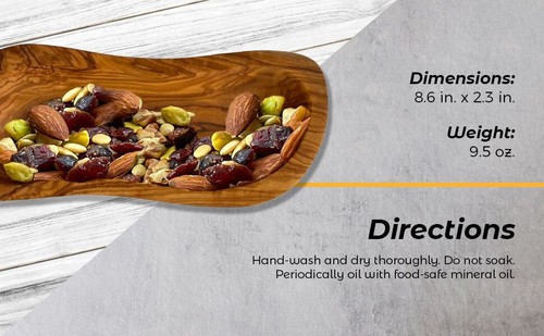 Mediterranean Olive Wood Multi-Purpose Bowl - Picture 6 of 7