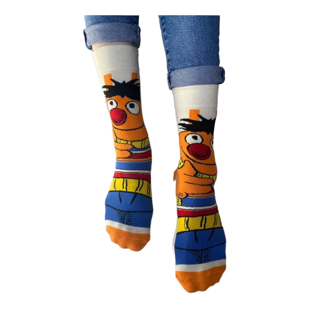 Sesame Street Socks/Cartoon Socks/Novelty Socks/Funny Socks/Unisex  Socks/Ernie