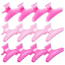 Hair Clips for Styling Sectioning 12 PCS Pink Hot Pink Butterfly Clamps Hair 