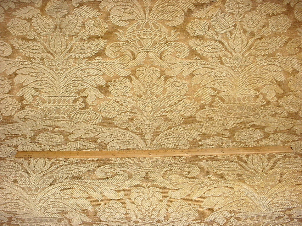 Tela de tapicería dorada de chenilla Barnstable Brunschwig et Fils BR-89430 3-3/4 AÑOS Foto 4 de 4