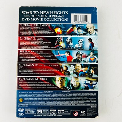 Superman 5 Film Collection DVD Box Set 883929380954| eBay