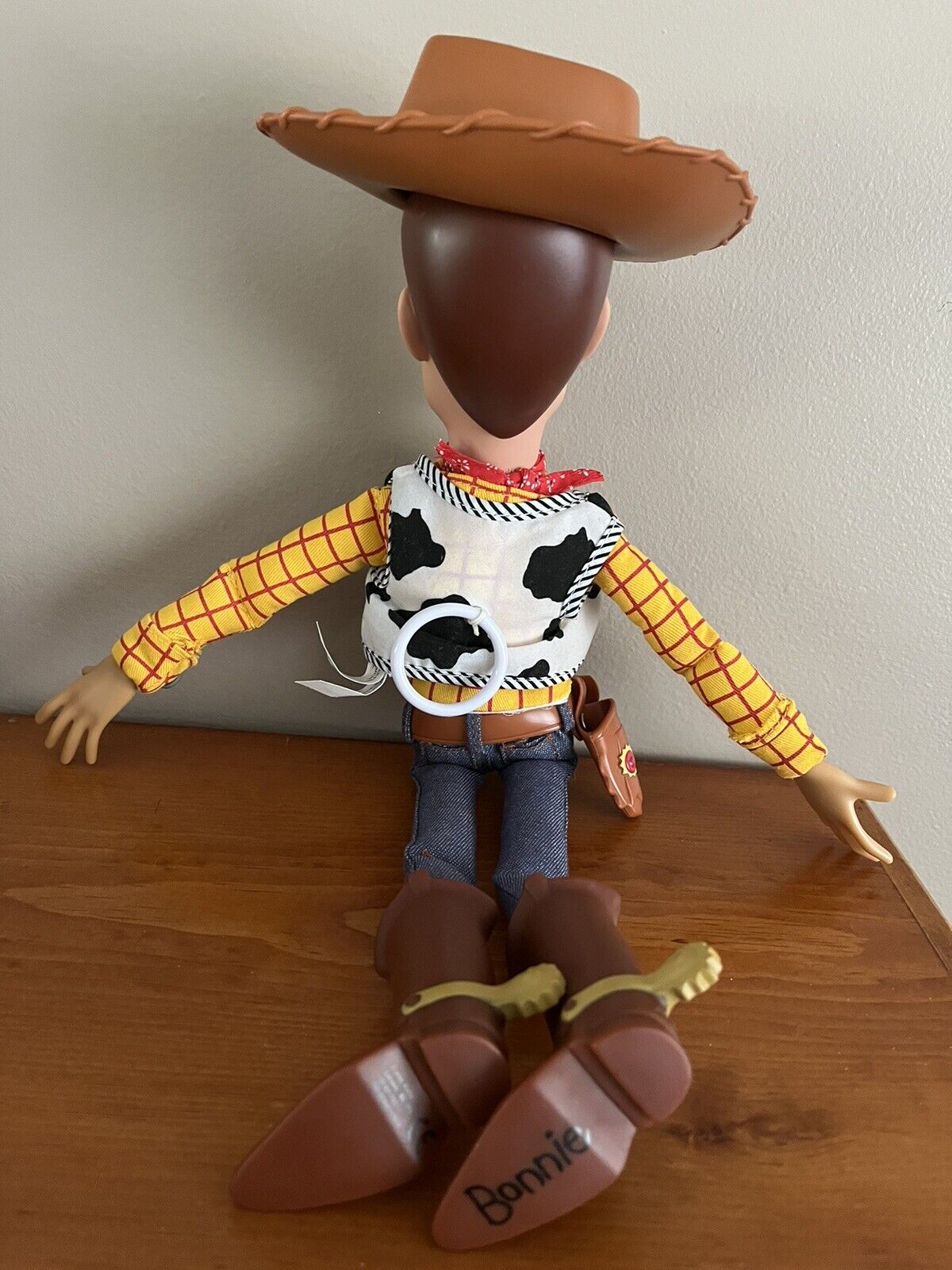 Disney Toy Story 4 Woody Pull String Doll 15 Tall w/ Bonnie on Boot