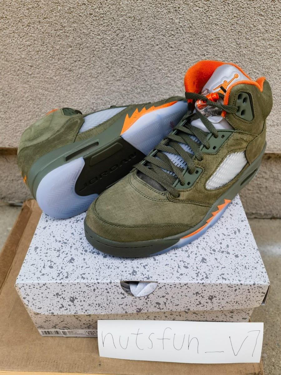 Nike Air Jordan 5 Retro Olive Solar Orange DD0587-308 Men 