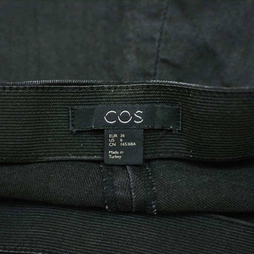 COS Women's Pintuck Detail Elastic Waist Pull On Pants Side Zipper Size EUR-36 - Picture 6 of 8