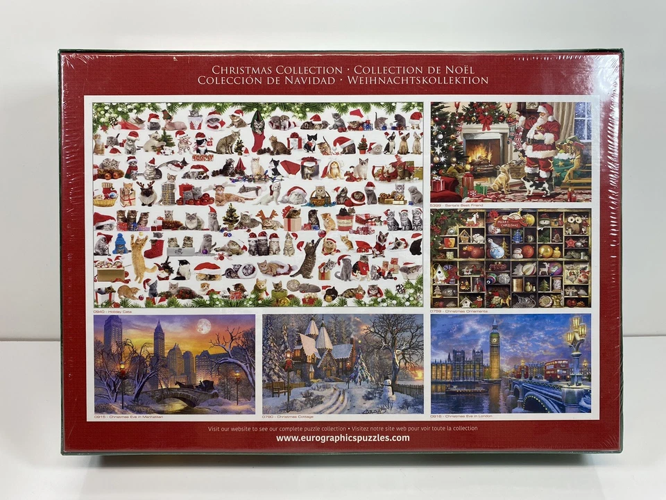 "Festive Labs" 1000 Piezas Rompecabezas Davison Vacaciones Navidad Labrador Cachorro Foto 2 de 4