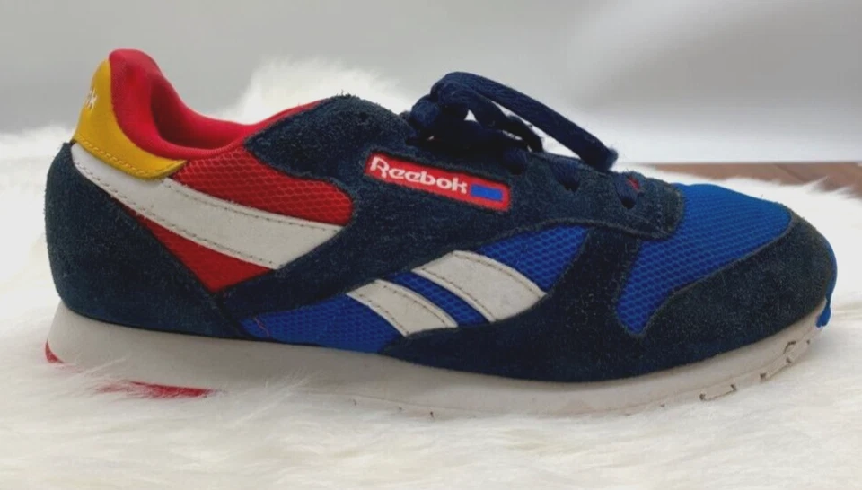 Reebok Kid Sneakers Classiche 4 5 Scarpe da ginnastica Multicolore Blocco Allacciate Top Basso
