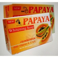 10 Beauty Soap Extract Papaya 100g - Lightening Brightening Free Shipping