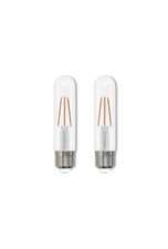 Paquete Bulbrite de (2) bombillas LED medianas (E26) regulables vintage Edison T9 de 3 vatios