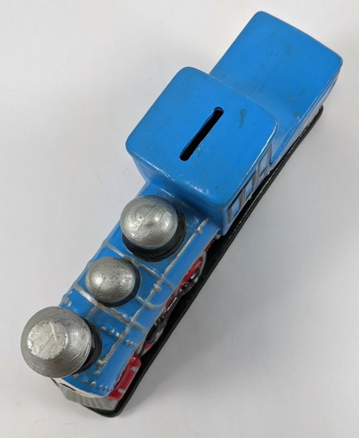 Thomas The Train Engine Ceramic Coin Piggy Bank Hand Painted in 1993 eBay