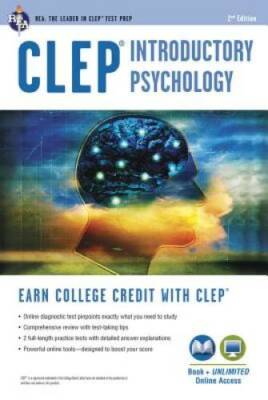 CLEPÂ  Introductory Psychology Book + Online (CLEP Test Preparation) - GOOD