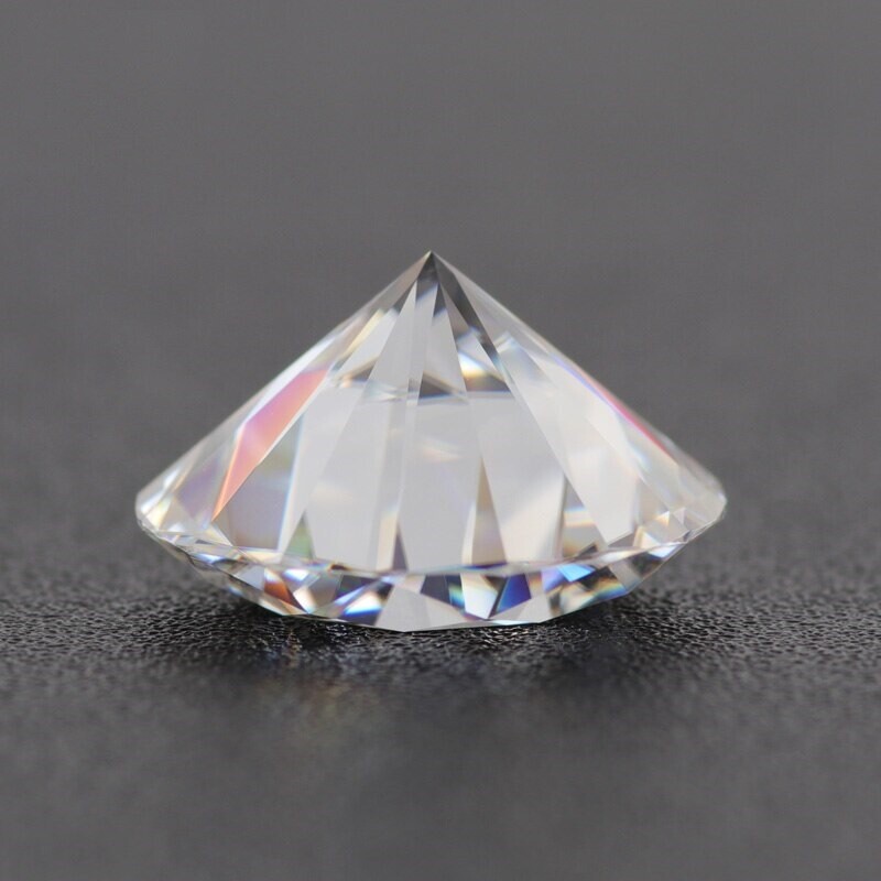 Diamant Moissanite 0.8 Carats EF - Certifié GRA Avec Gravure Laser - Brillant Rond