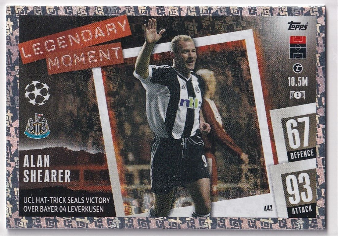 Topps Match Attax Champions League 23/24 Nr. 442 Alan Shearer