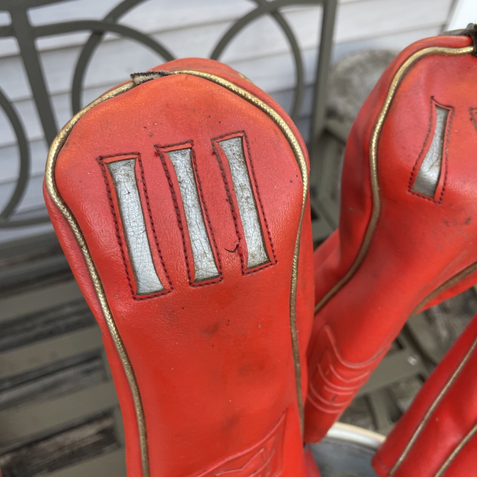 Vintage Red MacGregor Pro Only MT Retro cart Golf Bag w Headcovers eBay