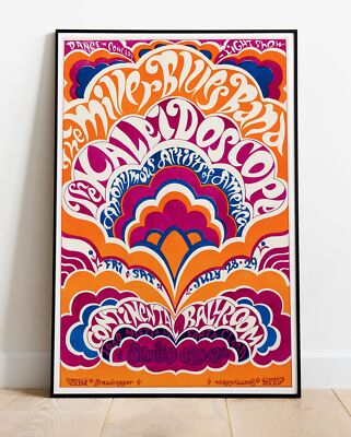 Steve Miller Band 1967 Santa Clara Ca Konzert Tour Foto/Poster bis 36 Zoll