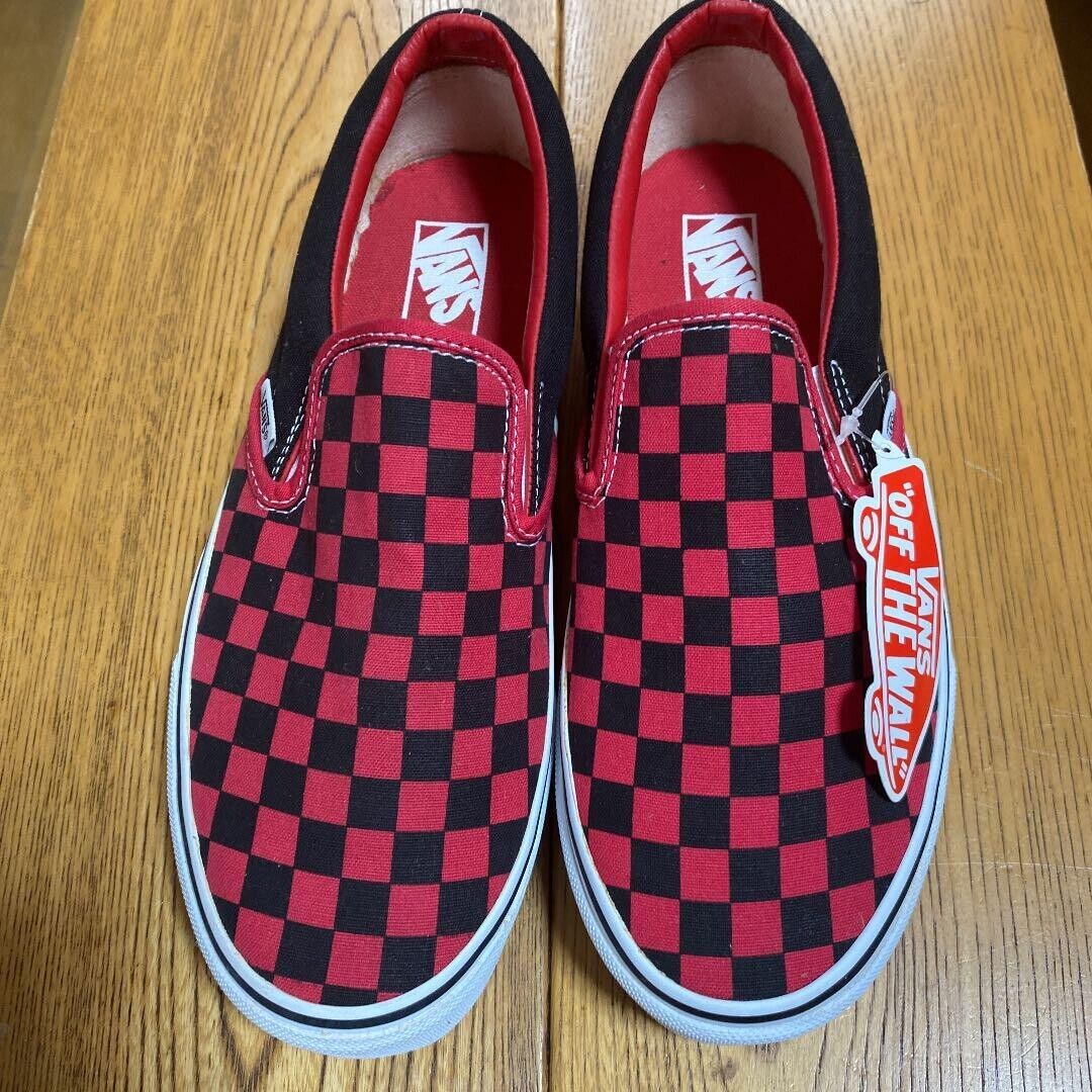VANS Checkered Flag Slip-on Sneakers Shoes men US 8 Red VANS Checkered Flag Slip-on Sneakers Shoes men US 8 Red