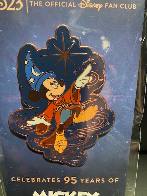 Disney D23 Mini Jumbo 95 Years of Mickey Mouse Sorcerer Mickey Pin