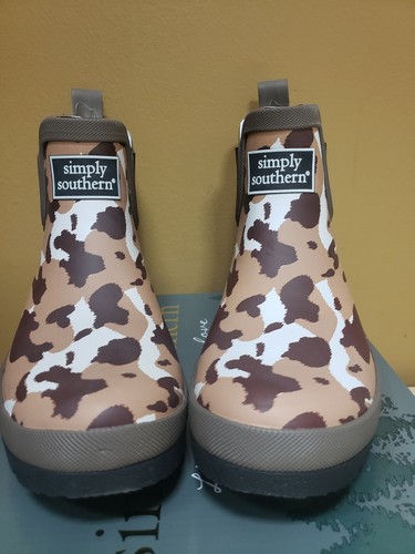 simply southern duck boots cow print