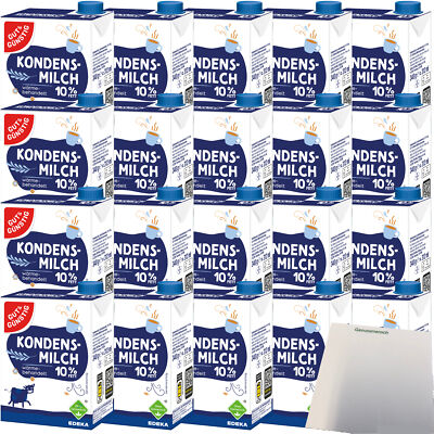 Gut&Günstig Kondensmilch 10% mit Schraubverschluss 20x340g Packung usy Block