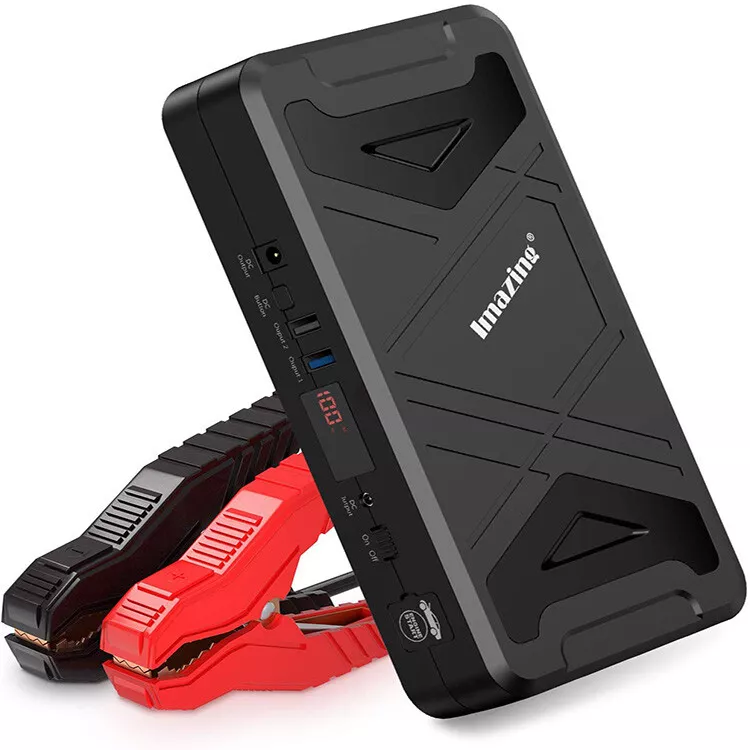 Imazing Power Bank 21000mAh Jump Starter 2500A Peak 110V Inverter