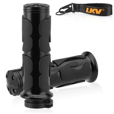 LKV 1" Motorcycle Handlebar Grips Universal for Honda Yamaha Suzuki Harley