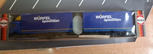 Würfel Spedition Mercedes Benz Hängerzug Herpa 1/87 - Foto 4 di 4