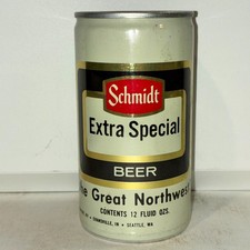 aluminum Schmidt Extra Special beer can