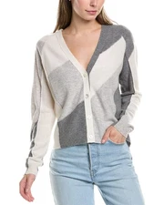 Incashmere Colorblock Cashmere Cardigan Women's  S