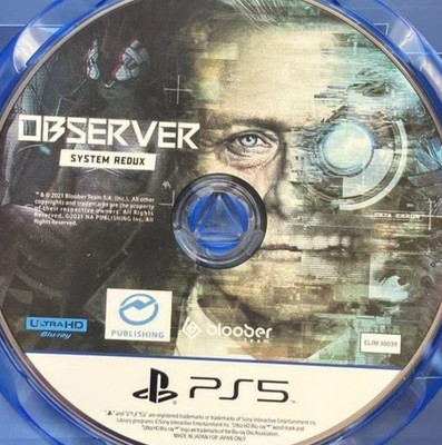 Observer System Redux PlayStation5 PS5 Japanisch Ver Gebraucht Getestet Nur Disc
