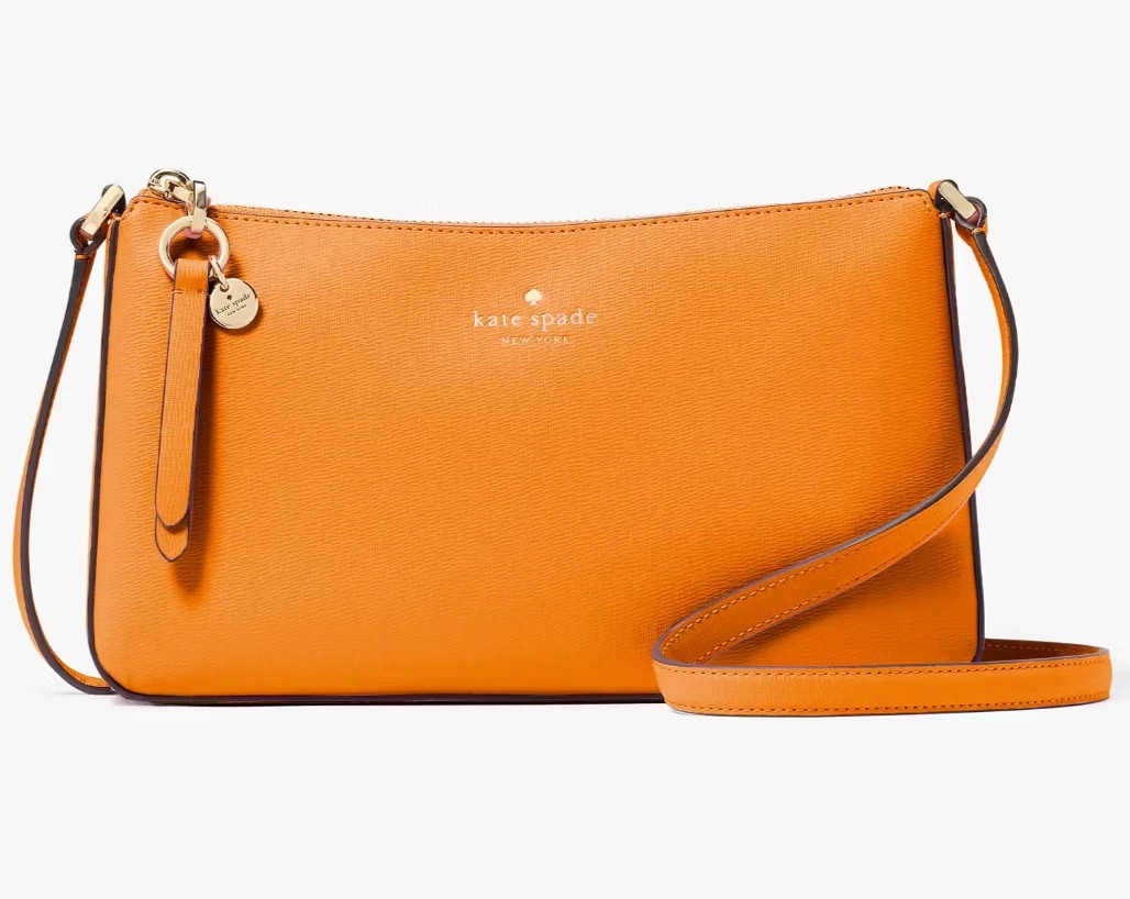 Kate Spade Ginnie Crossbody Bag Orange Zinnia Purse KK311 Tassel
