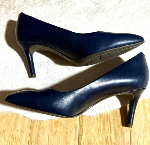 Rockport Women’s Shoes Total Motion Navy 75mm point pumps heels Size 7 - Picture 9 of 10