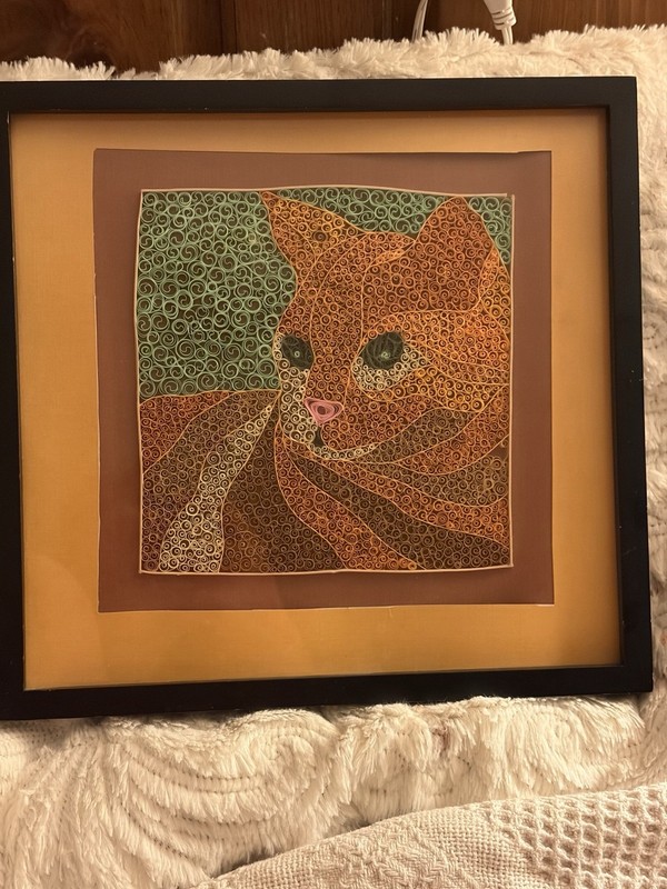 Custom Handmade Cat Picture Lots Of Detail And Time Went Into This